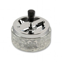 Schleuderascher ANGELO Glas transparent 11 cm