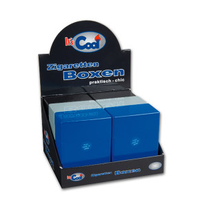 Zigarettenbox Kunststoff COOL XXL 40er farblich sortiert