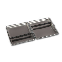 Zigarettenetui Metall 20er Canvas mit Gummizug