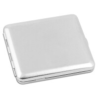 Zigarettenetui Metall 18er Nickel/satiniert Waffeln mit...