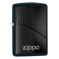 ZIPPO schw matt Black Hexagon