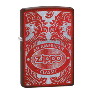 ZIPPO candy apple red Scroll