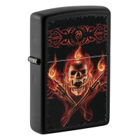 ZIPPO schw matt  Anne Stokes
