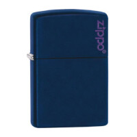 ZIPPO navy blue matt Zippo Log gallery