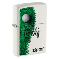 ZIPPO weiß matt Golf Design gallery
