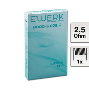 E-Clearomizercoil EWERK Noox-S 2,5 Ohm 5 St&uuml;ck