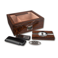 Humidor Geschenkset Iron-Wood 31,5x27x11 gallery