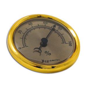 Hygrometer goldin Durchmesser 7.5/5