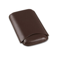 Cigarrenetui 3er Leder braun Corona kurz gallery