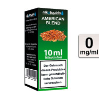 NIKOLIQUIDS American Blend 0mg gallery