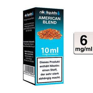 E-Liquid NIKOLIQUIDS American Blend 6 mg