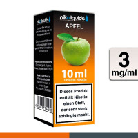 NIKOLIQUIDS Apfel 3mg 2