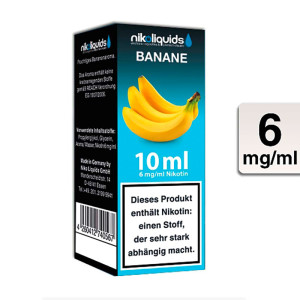 E-Liquid NIKOLIQUIDS Banane 6 mg