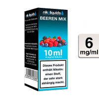 NIKOLIQUIDS BEEREN MIX 6mg gallery