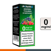NIKOLIQUIDS BEEREN TRAUBEN SYM. 0mg 2