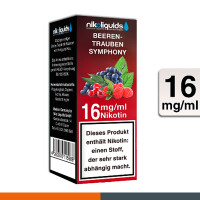 NIKOLIQUIDS Beeren Trauben Symphony 16mg 50PG/50VG 2