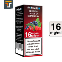 NIKOLIQUIDS Beeren Trauben Symphony 16mg 50PG/50VG 3