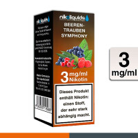 NIKOLIQUIDS BEEREN TRAUBEN SYM. 3mg 3