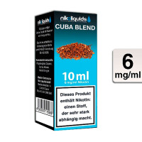 NIKOLIQUIDS CUBA BLEND 6mg gallery
