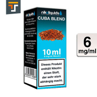 NIKOLIQUIDS CUBA BLEND 6mg 3