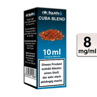 NIKOLIQUIDS CUBA BLEND 8mg gallery