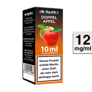E-Liquid NIKOLIQUIDS Doppel Apfel 12 mg