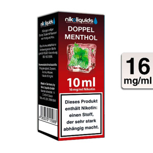 E-Liquid NIKOLIQUIDS Doppel Menthol 16 mg