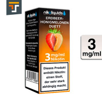 NIKOLIQUIDS ERDBEER-HONIGMELONEN DUETT 3mg 2
