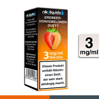 NIKOLIQUIDS ERDBEER-HONIGMELONEN DUETT 3mg 3