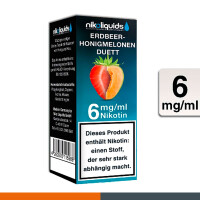 NIKOLIQUIDS ERDBEER-HONIGMELONEN DUETT 6mg 2