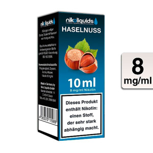 E-Liquid NIKOLIQUIDS Haselnuss 8 mg