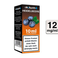 NIKOLIQUIDS HEIDELBEERE 12mg gallery