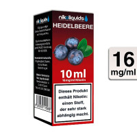 NIKOLIQUIDS HEIDELBEERE 16mg gallery