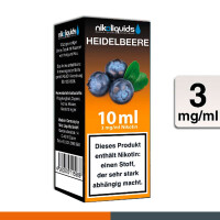 NIKOLIQUIDS HEIDELBEERE 3mg 2