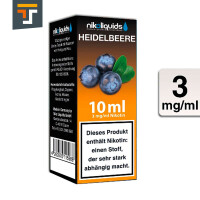 NIKOLIQUIDS HEIDELBEERE 3mg 3