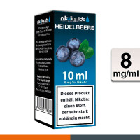 NIKOLIQUIDS HEIDELBEERE 8mg 2