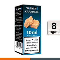 NIKOLIQUIDS KARAMELL 8mg 3