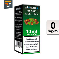 NIKOLIQUIDS Tabak Menthol 0mg 3