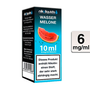 E-Liquid NIKOLIQUIDS Wassermelone 6 mg